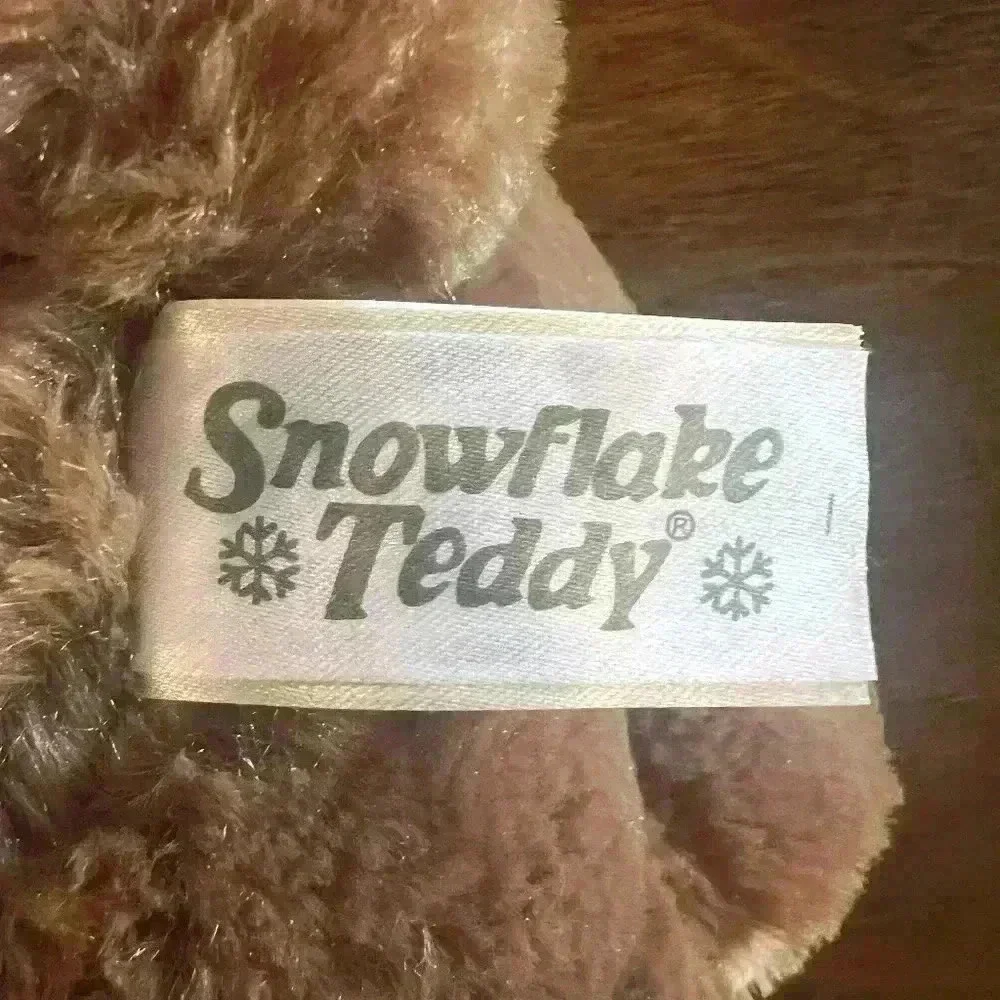 Lot Of 2. 2016 DanDee Christmas Snowflake Teddy Bear Plush Stuffed Animal Toy